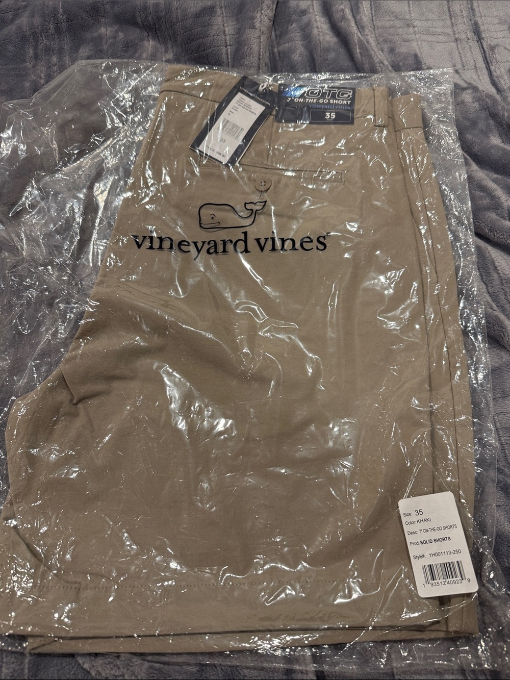 Vineyard Vines Tan Khaki On-The-Go Shorts